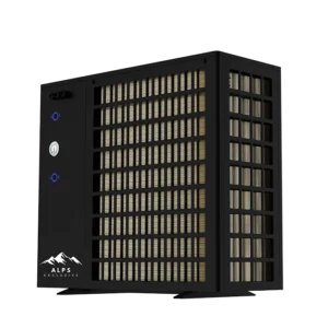ALPS EXCLUSIVE 8,4 kW URBAN warmtepomp. Schuin rechts achterkant