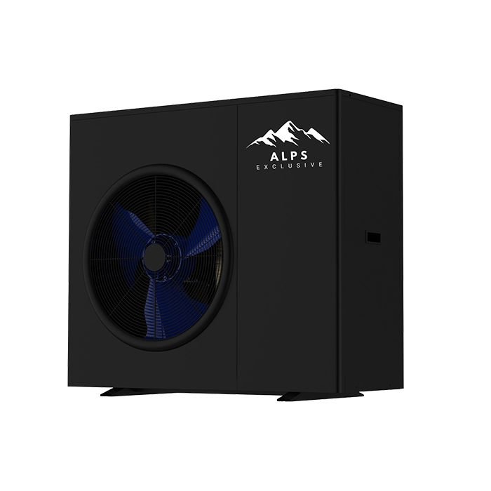 ALPS EXCLUSIVE 8,4 kW URBAN warmtepomp. Schuin rechts voorkant