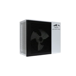 ALPS EXCLUSIVE 8,4 kW ARTIC warmtepomp. Schuin links vooraanzicht