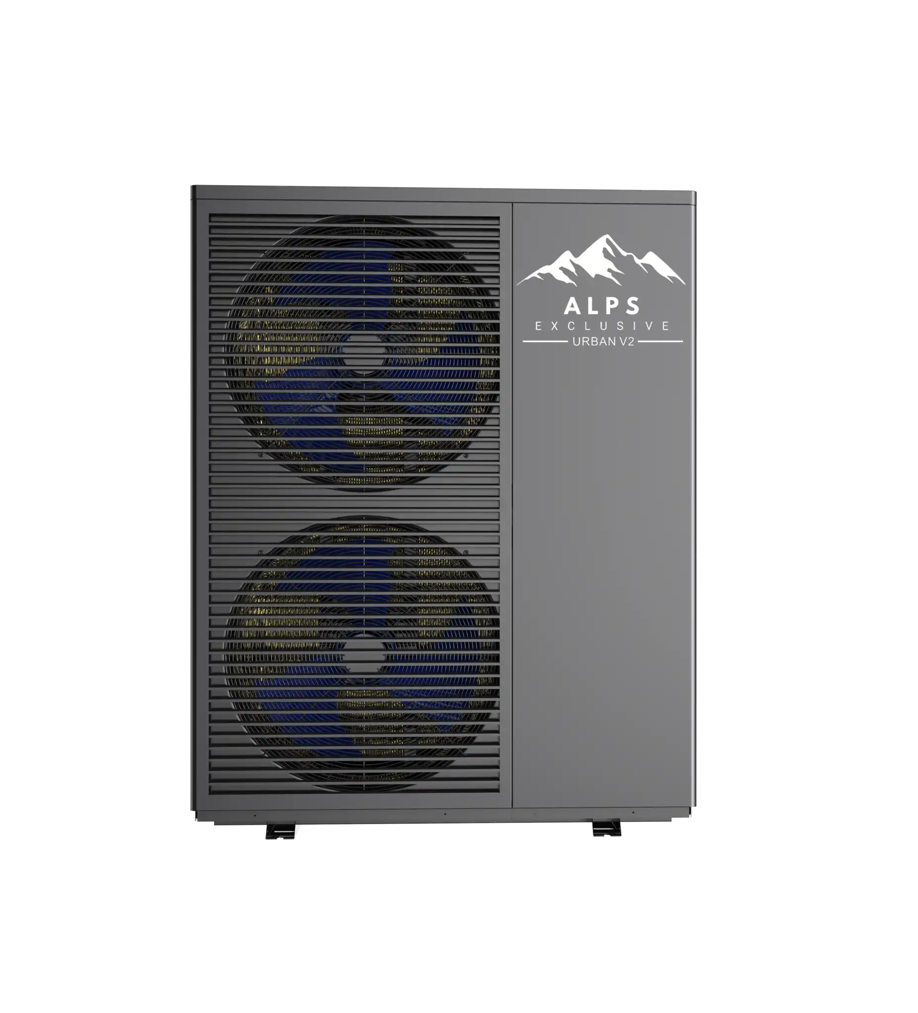 22 kW warmtepomp van ALPS EXCLUSIVE, bekeken van voorkant